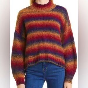 Women’s Pistola Carlen Mock Sweater M Striped Multicolor